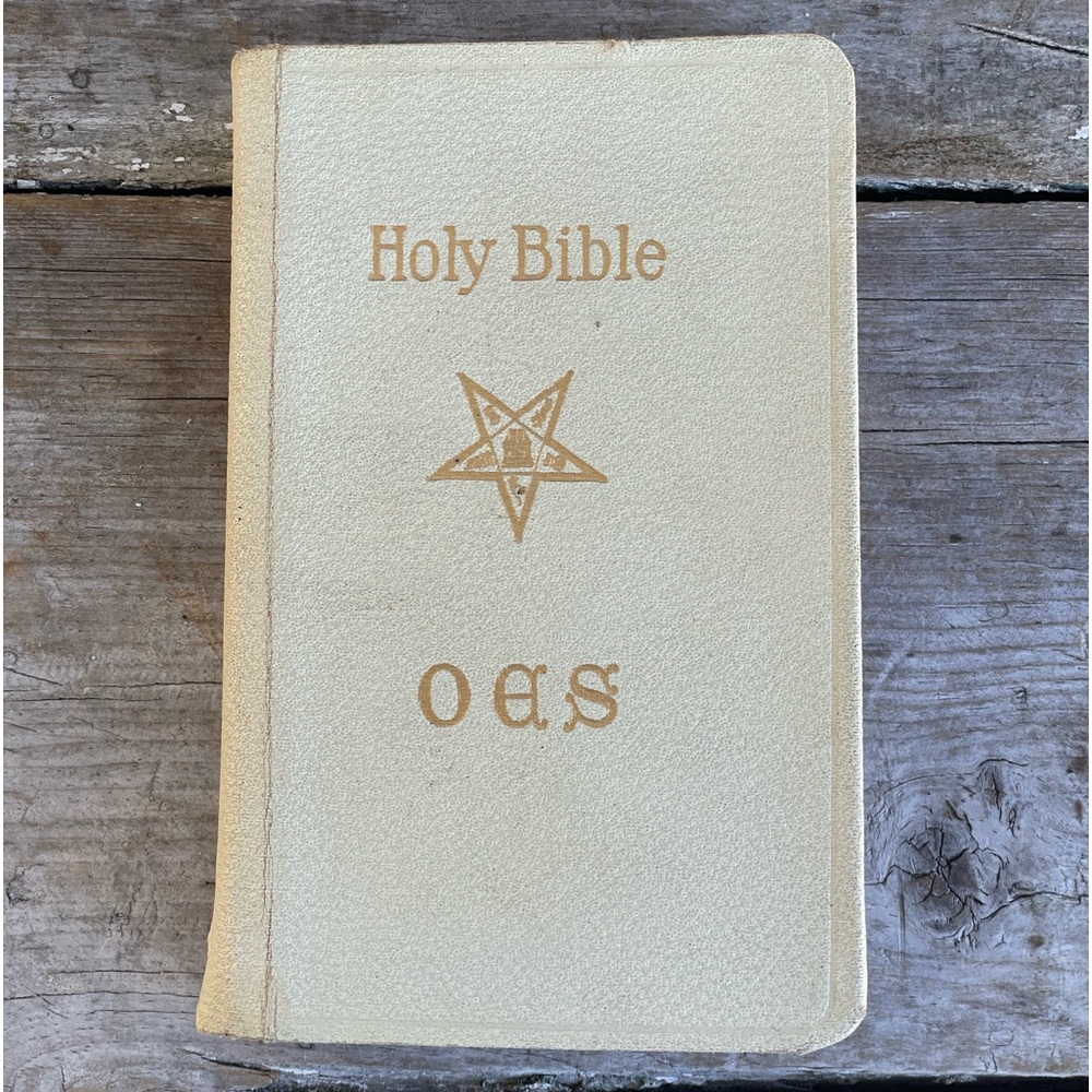 HOLY BIBLE Masonic Edition A.J. Holman Company circa 1940